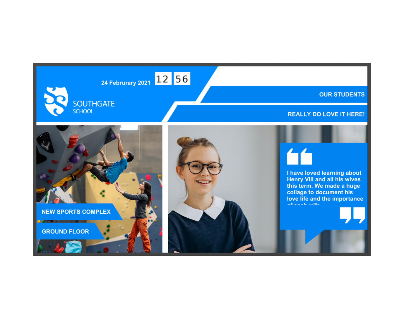 Education Solutions Pages_Digital Signage_Carousel Image_Digital Signage Screen_01