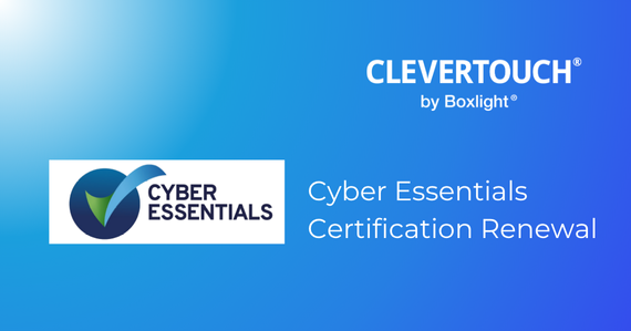 Clevertouch refuerza su compromiso con la excelencia en ciberseguridad con la renovación de la certificación Cyber Essentials thumbnail