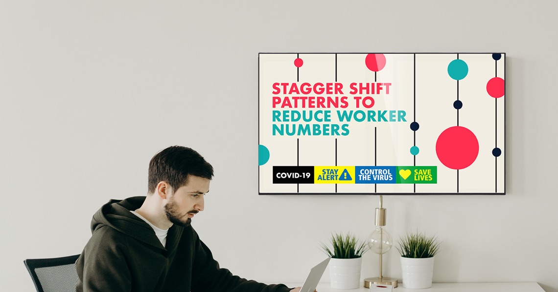 Digital Signage making Return to Work easy