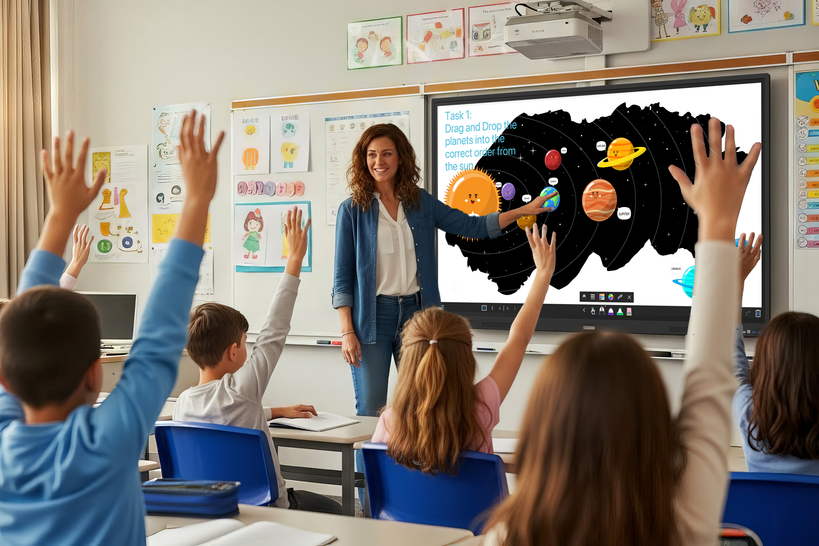 Clevertouch CORE Interactive Display Series 10 Core%20by%20Clevertouch Education%20 pace%20image space 01