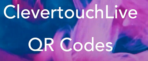 ClevertouchLive - QR code integration