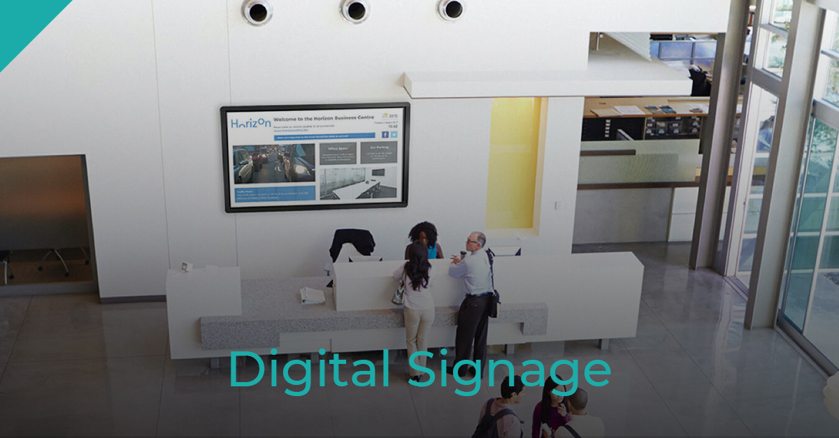Digital signage displays and screens 