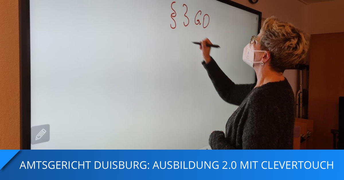thumbnail forAmtsgericht Duisburg: Ausbildung 2.0 mit Clevertouch